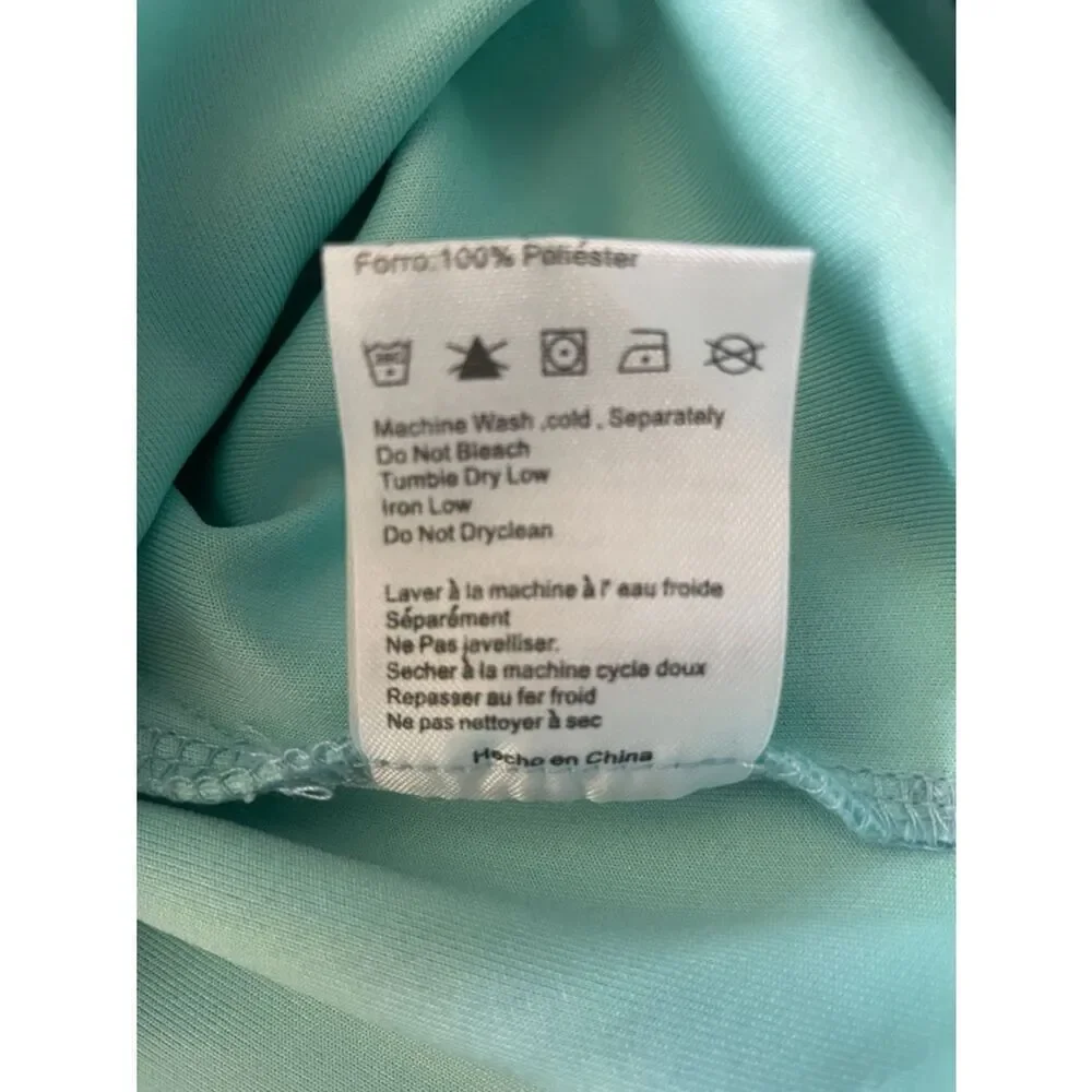 foxiedox Turquoise Angelisa Sleeveless Lace Maxi Dress Asymmetrical Hem Sz XL